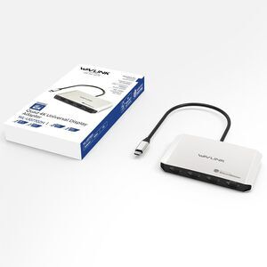 OPEN BOX - 4 Monitor Docking Station, Quad Monitors Adapter